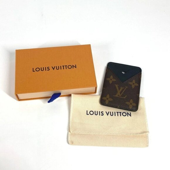 LOUIS VUITTON M13185 MonogramMacassar Porte Cult-Magnet Card Holder Card Case - Picture 1 of 13